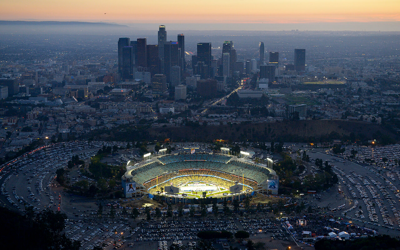 Downtown Los Angeles Dodger Stadium - St George Tarzana